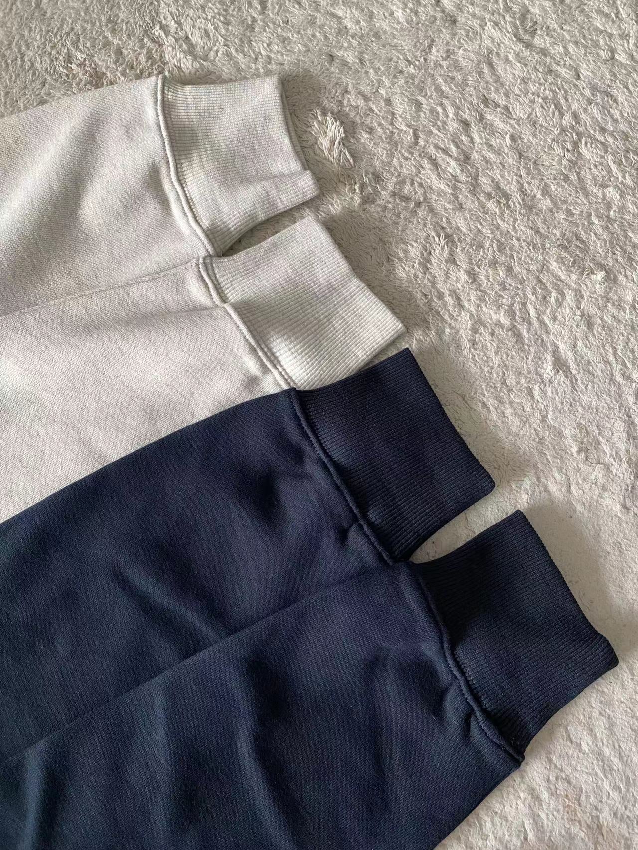 White and Dark blue Hoodie