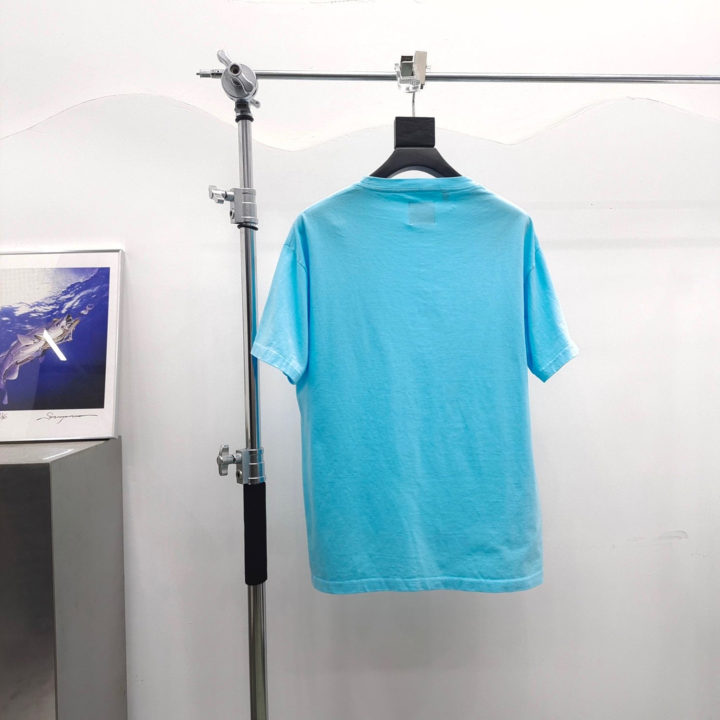 Lake blue and Off white T-shirt