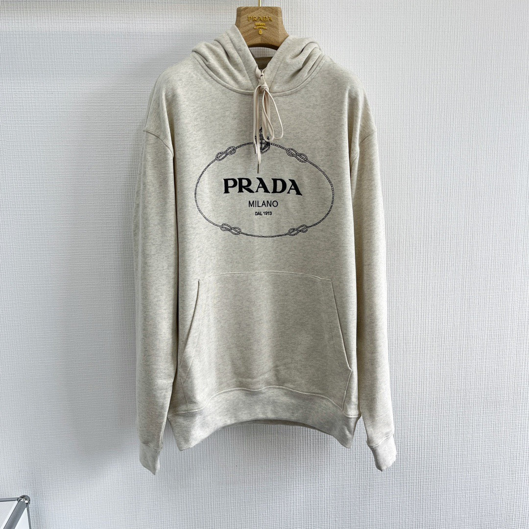 White and Dark blue Hoodie