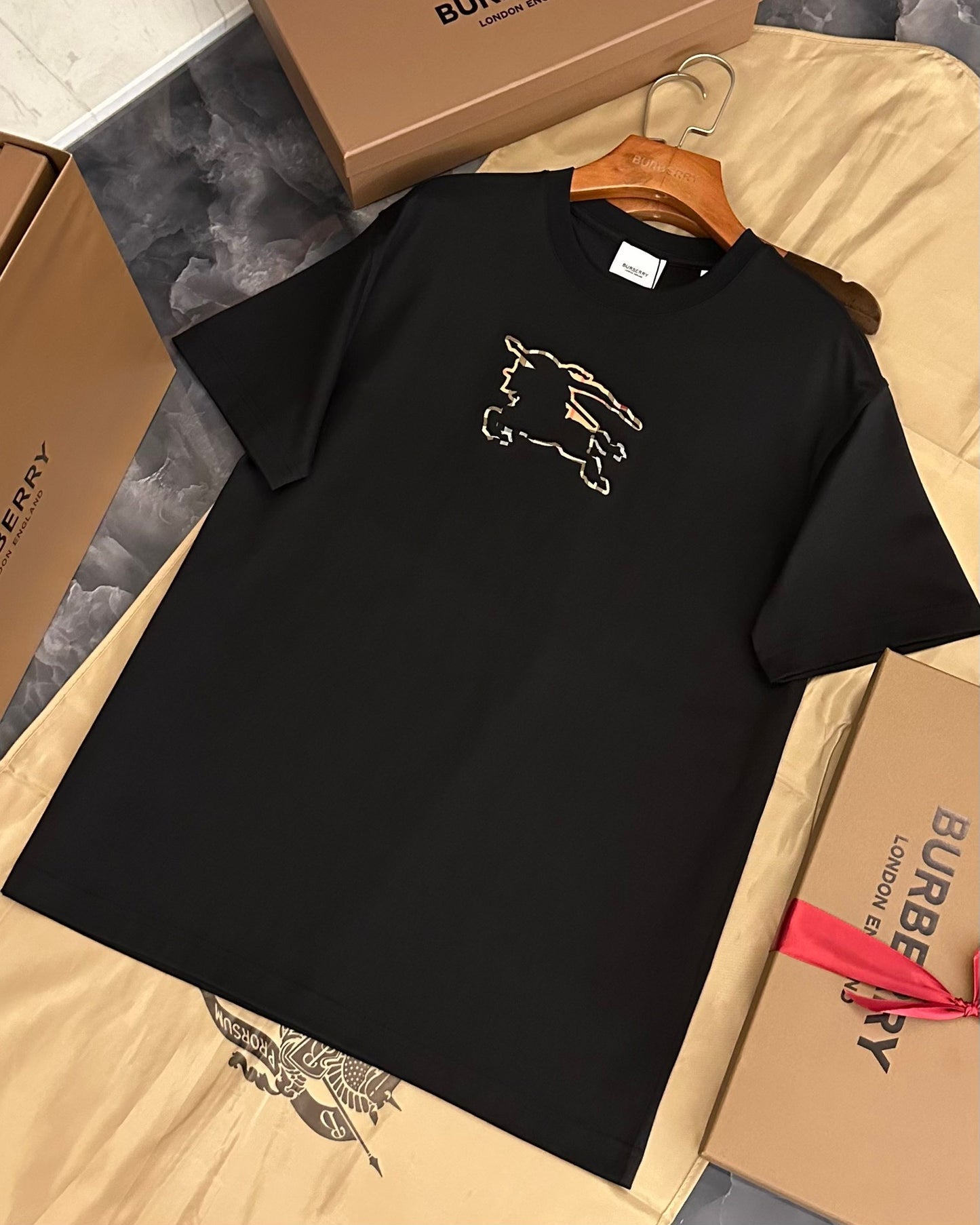 Black and Khaki T-shirt