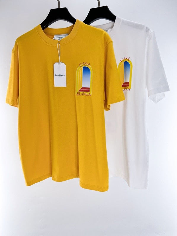 Yellow and White T-shirt