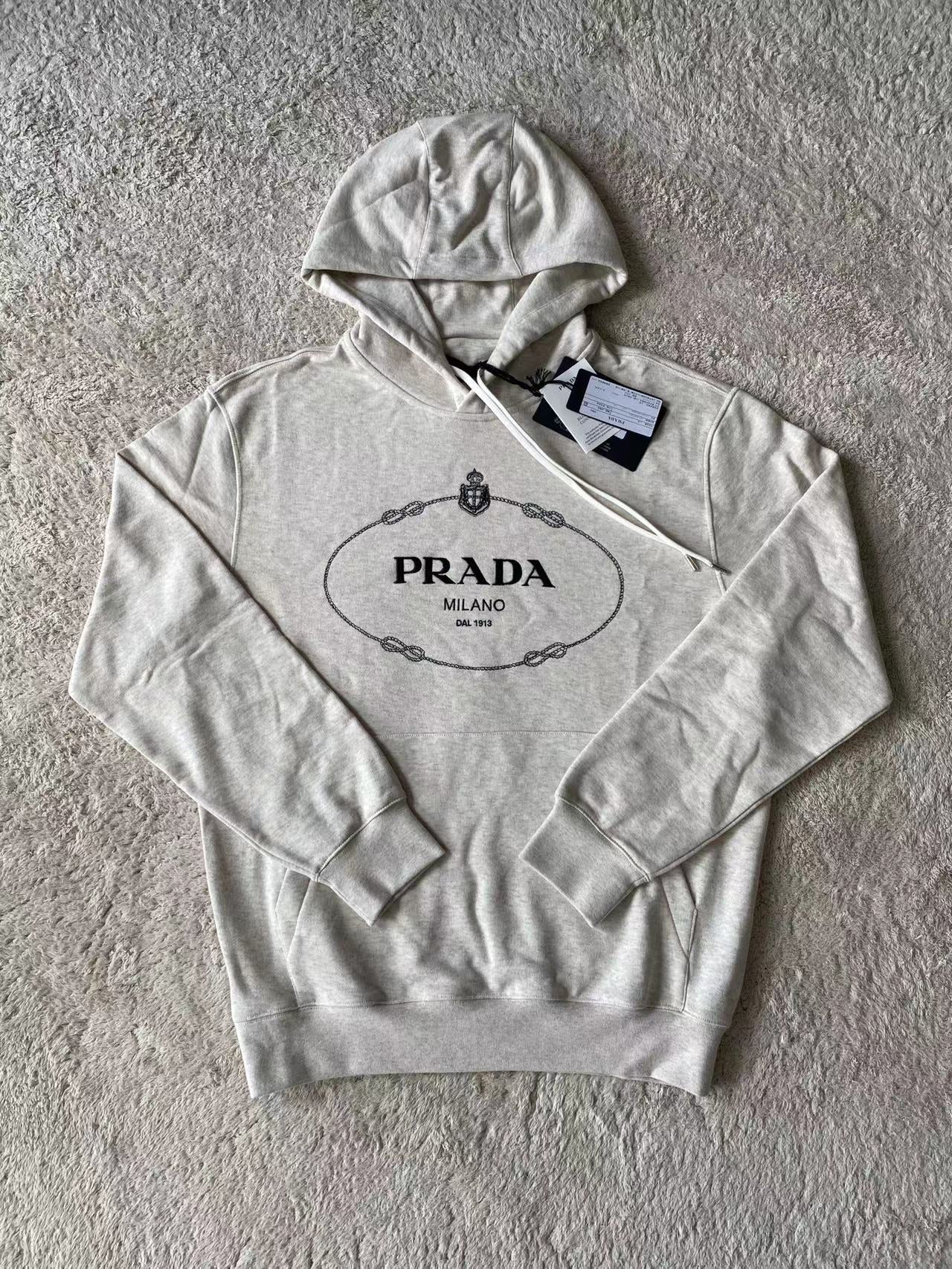 White and Dark blue Hoodie