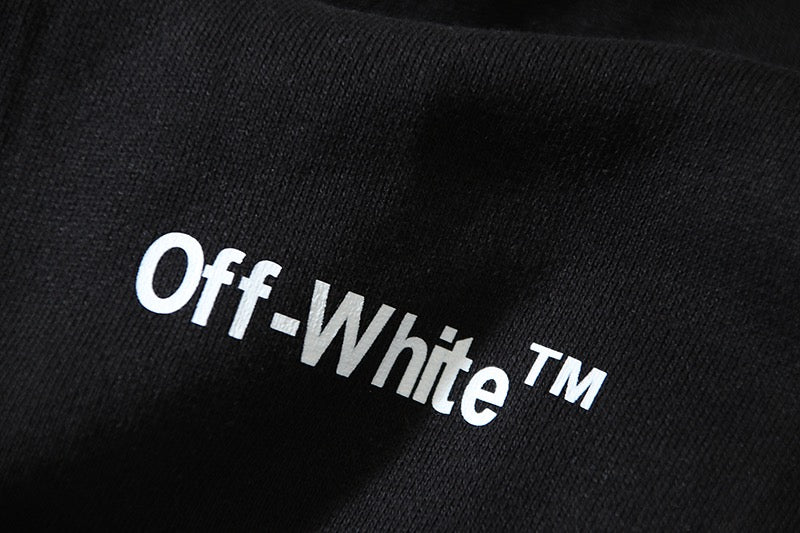 White and Black Sweatshirt