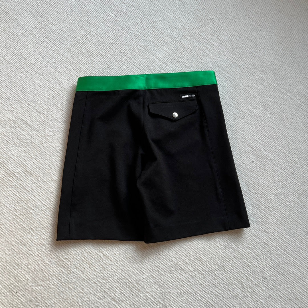 Black green and Blue white Short