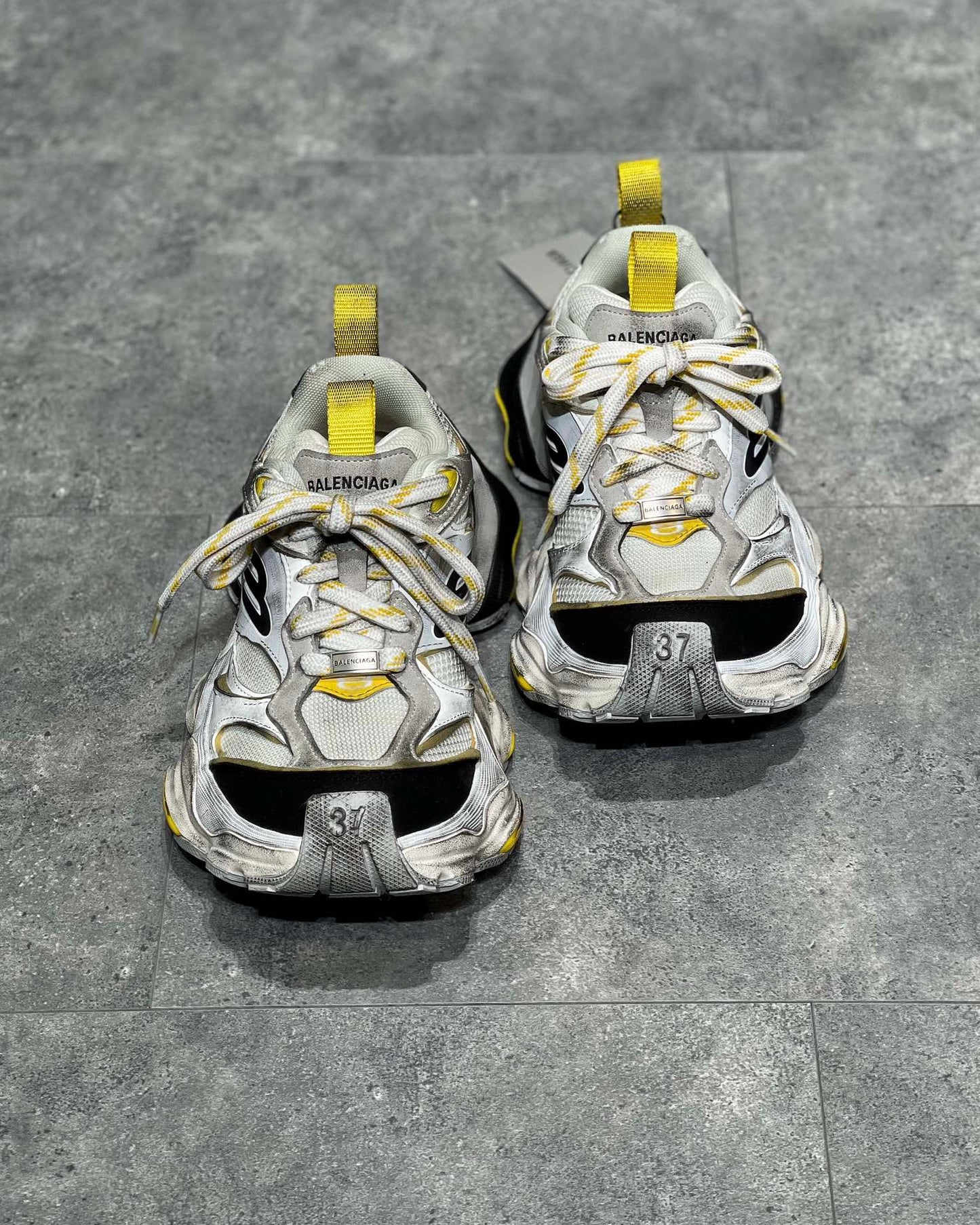 Silvery yellow Shoes
