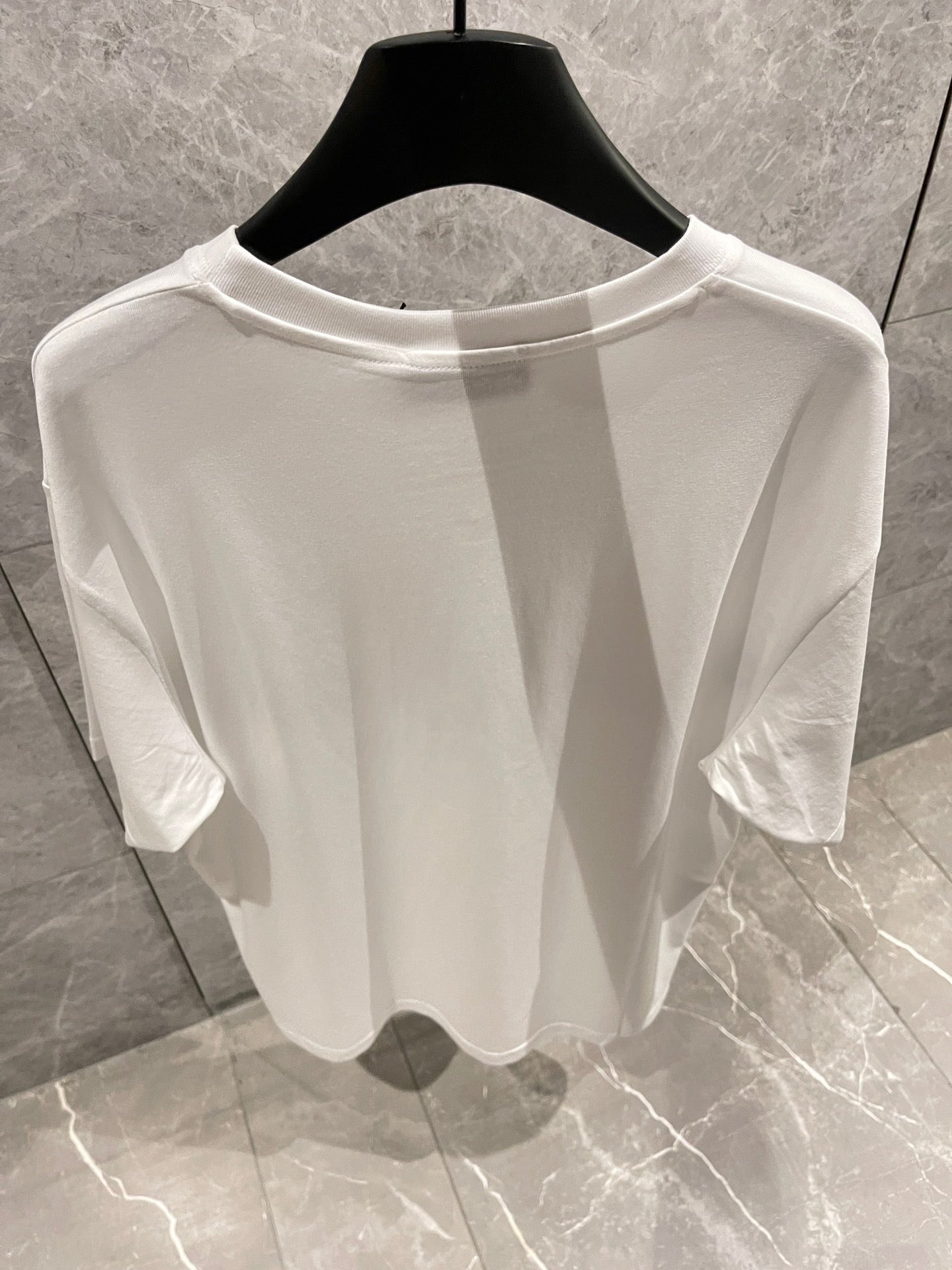 Khaki  and White T-shirt