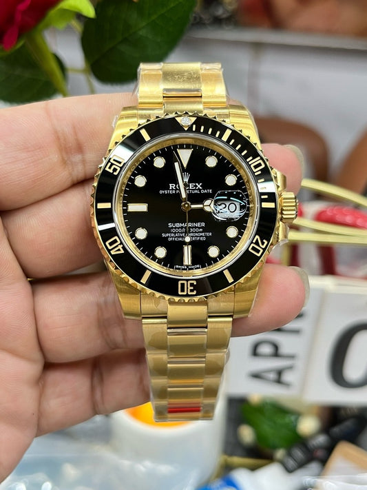 Gold black Watch