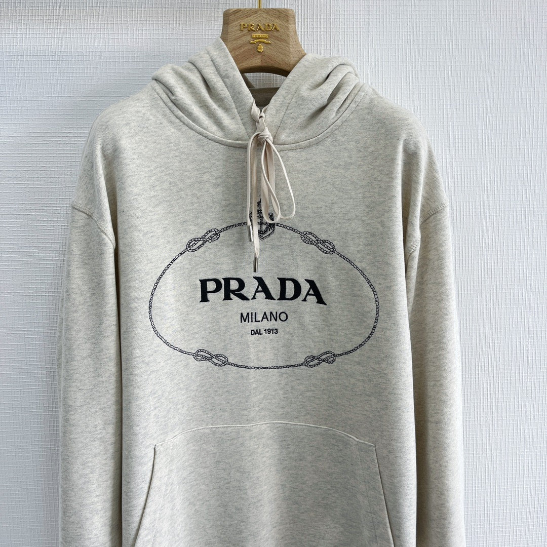 White and Dark blue Hoodie