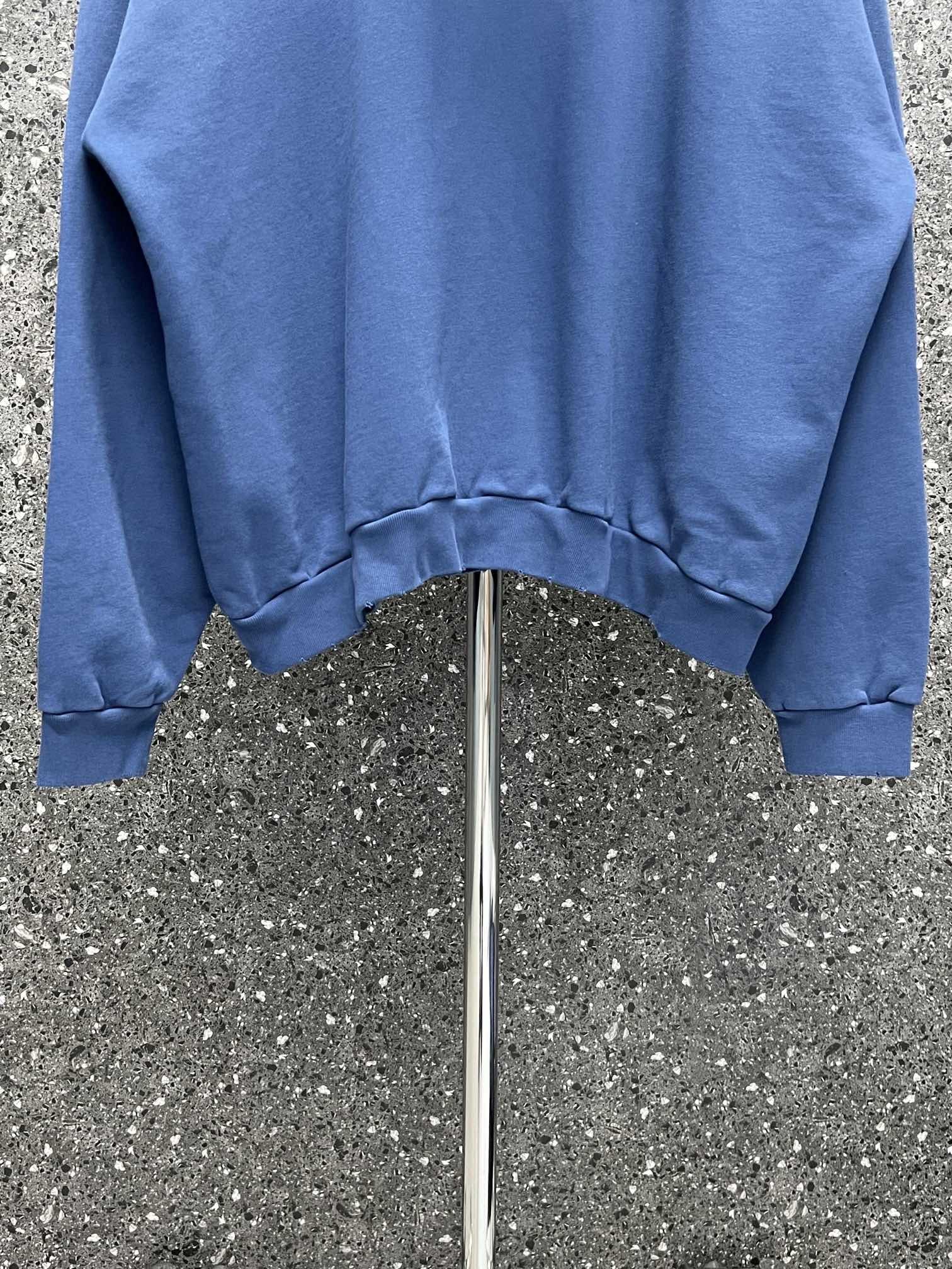 White and Blue Hoodie