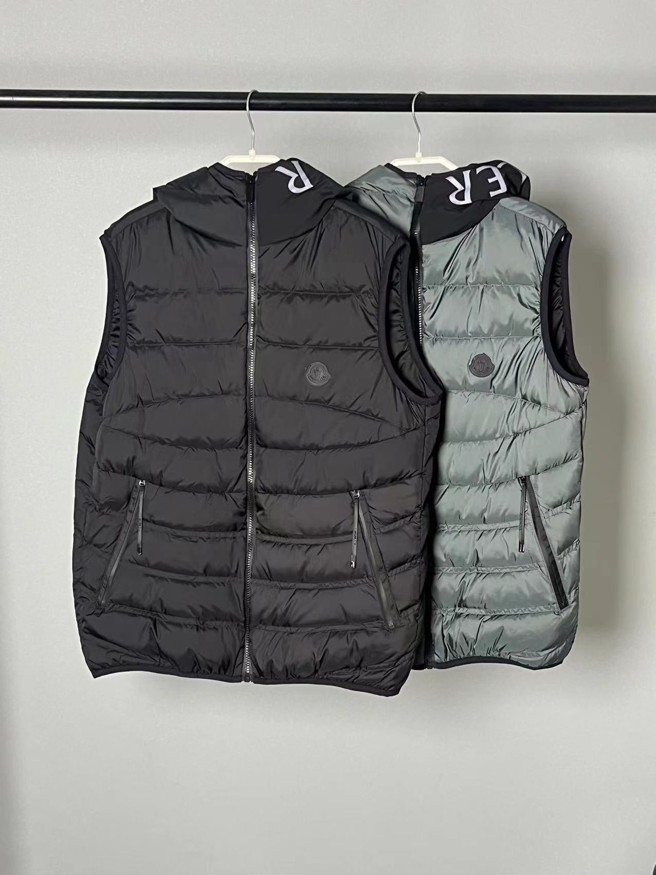 Black and Grey Vest