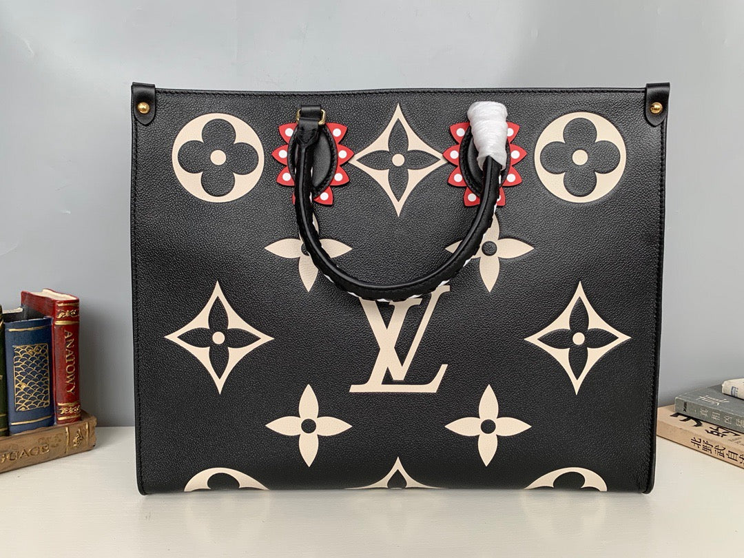 Off White and Black Bags