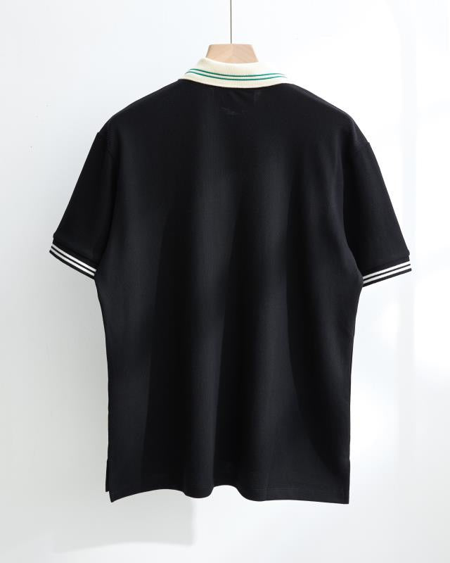 Black polo shirts