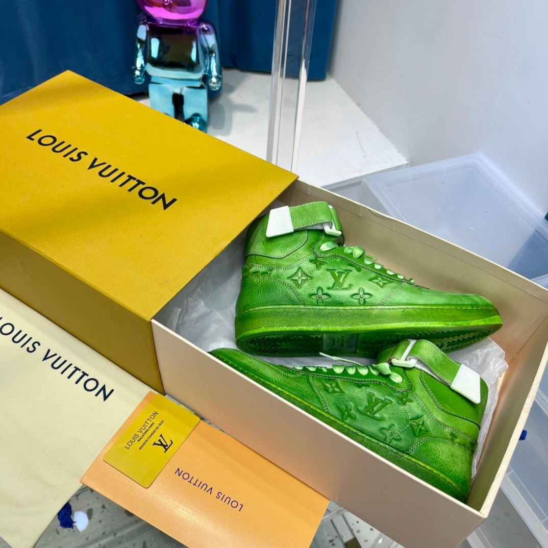 Green, Blue and Yellow Shoes