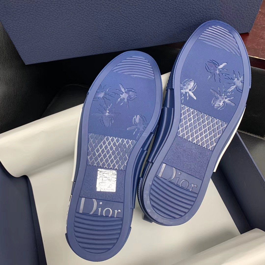 Zapatillas altas monograma azules